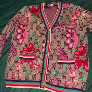 Gucci “Flora Rainbow GG Monogram” cardigan medium
